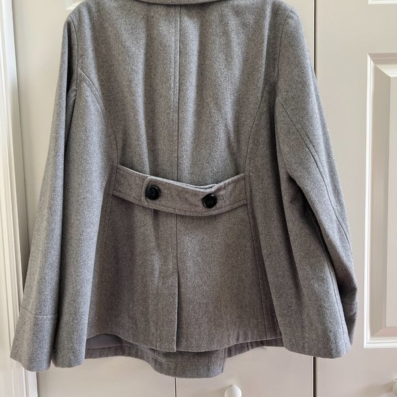 Old Navy Gray Pea Coat - Picture 7 of 11